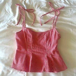 Zara Red Tie Tank